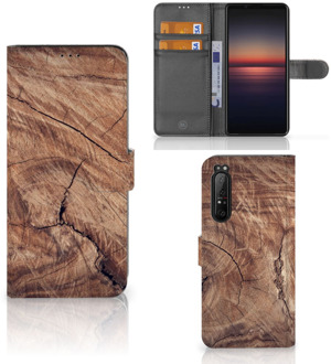 Smartphonehoesje met naam Sony Xperia 1 II GSM Hoesje Tree Trunk