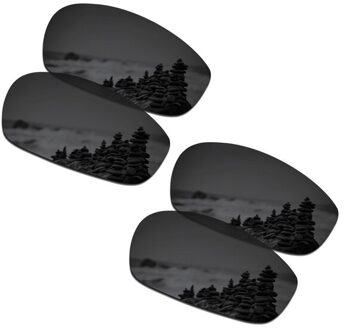 SmartVLT 2 Pairs Gepolariseerde Zonnebril Vervanging Lenzen voor Oakley Split Jacket Stealth Zwart en Stealth Zwart