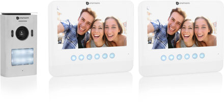 Smartwares Dic-22222 Video Intercom Systeem Voor 2 Appartementen Wit