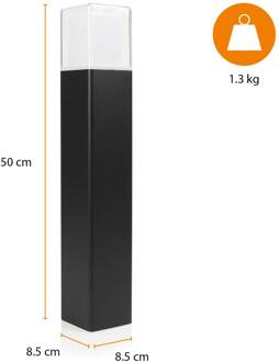 Smartwares LED tuinpadverlichting OOL-50017, aluminium, hoogte 50 cm zwart, wit