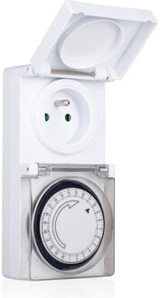 Smartwares Programmeerbare Tijdklok - 24-uurs - IP44 - tijdschakelaar stekkerdoos - voor binnen/buiten