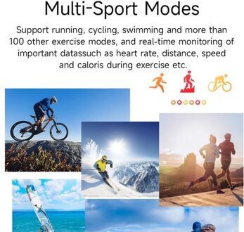 Smartwatch 1.91-inch Large Screen High-clear Display Comprehensive Health Monitoring Multi-function Sports Mode Waterproof IP67 Watch for Men and Women Blood Pressure Monitor Glucose Monitor Watch