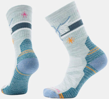 Smartwool Hike Light Cushion Hoo Who Crew Wandelsok Dames Groen - S