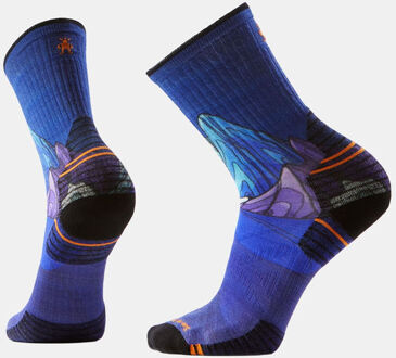 Smartwool Hike Mountain Myth Print Crew Wandelsok Blauw - XL