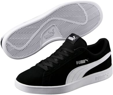 Smash v2 Unisex Sneakers - Puma Black-Puma White-Puma Silver - Maat 42