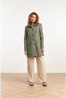 Smashed Lemon 23635 damesjas aansluitend | Bruin/groen - 4XL