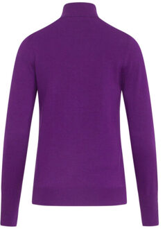 Smashed Lemon 23837 paarse turtle neck top | - XL