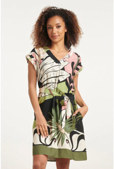 Smashed Lemon 24047 klassieke zomerjurk | Zwart - XL