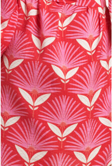 Smashed Lemon 24068 retro bloemenprint top met 3/4 mouwen | Veelkleurig