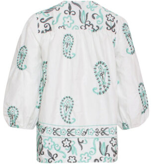 Smashed Lemon 24076 te top met paisley borduurwerk | Veelkleurig