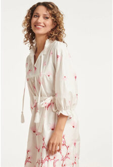 Smashed Lemon 24081 geborduurde te jurk met bloemmotief | Veelkleurig - XS