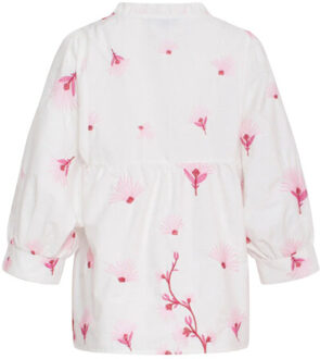 Smashed Lemon 24082 geborduurde bloemen top | Veelkleurig - M