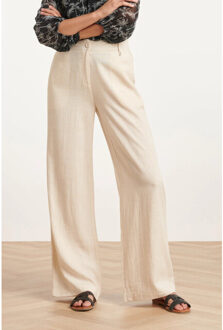 Smashed Lemon 24085 lange broek met ritsriemlussen | Beige