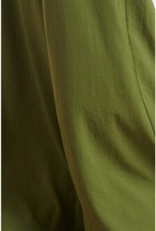 Smashed Lemon 24088 losvallende wijde broek met elastische achterkantwarm mos | Bruin/groen - S