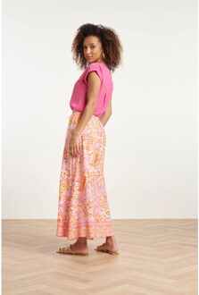 Smashed Lemon 24089 eenvoudige losvallende elegante tophelder | Roze - XL