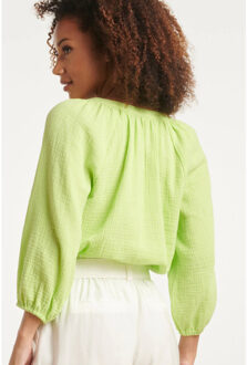 Smashed Lemon 24092 luchtige top tetra | Groen - XS