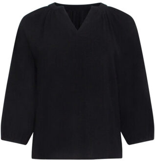 Smashed Lemon 24092 luchtige top tetra | Zwart - M