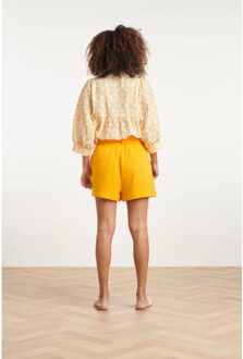 Smashed Lemon 24107 bloemen top met brie anglaisezonnig | Veelkleurig - S