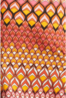 Smashed Lemon 24154 zomer top met retro grafische print | Veelkleurig