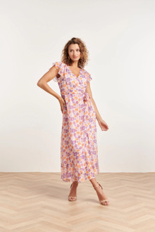 Smashed Lemon 24329 maxi wrap jurk met bloemenprint Print / Multi - S
