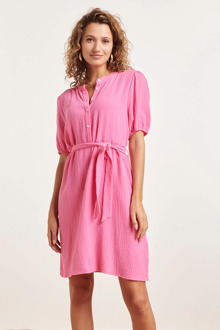 Smashed Lemon 24350 stijlvol roze korte jurk Print / Multi - 4XL