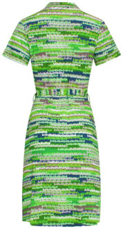 Smashed Lemon 24431 zacht stretch abstract print zomerjurk tinten | Zwart - XXL