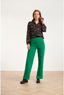 Smashed Lemon 24506 e shirt blouse met insectenprint | Zwart - XXL