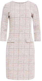 Smashed Lemon 24568 licht textuur jurk | Roze - 4XL