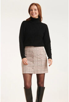 Smashed Lemon 24569 licht textuur rok | Roze - S