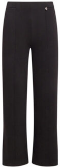 Smashed Lemon 24590 stretchy e flared broek | Zwart - XS