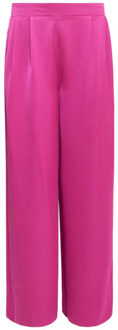Smashed Lemon 24592 wijde satijnen broek | Fuchsia - XXL