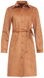 Smashed Lemon 24595 suède overhemdjurk Klaproos - XXXL