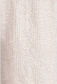 Smashed Lemon 24630 e oversized open cardigan met vlechtstructuur | Beige - XS