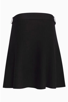 Smashed Lemon 24706 kort gebreide e rok | Zwart - XS