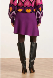 Smashed Lemon 24706 korte gebreide paars e rok | - XS