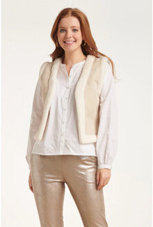 Smashed Lemon 24707 suedine gilet | Beige - M
