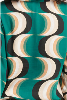 Smashed Lemon 24757 retro graphic jurk | Veelkleurig - M