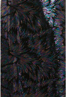 Smashed Lemon 24774 multicolour pailletten top op e velours | Zwart - S