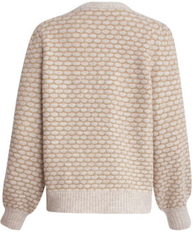 Smashed Lemon 24785 gebreid trui | Beige - XXXL