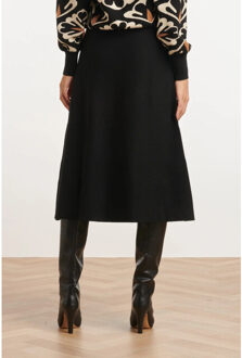 Smashed Lemon 24787 e gebreide rok | Zwart - M