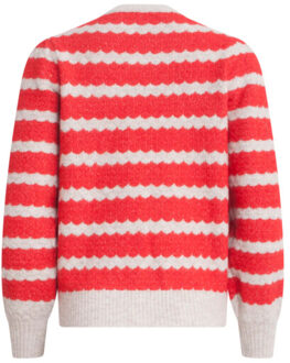 Smashed Lemon 24904 gestreepte gebreide trui | Veelkleurig - XXL