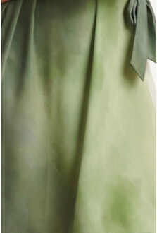 Smashed Lemon 25022 v-vormige jurk met ballonmouwen ombre print | Wit