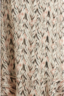 Smashed Lemon 25079 chiffon top met grafisch zigzag print, | Wit - XS