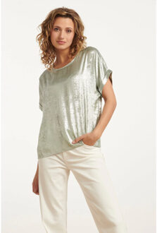 Smashed Lemon 25112 licht metallic top | Groen - XS