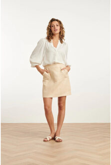 Smashed Lemon 25115 tweed rok | Beige - 4XL