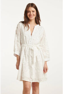 Smashed Lemon 25137 witte 3d bloemenjurk - XS