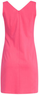 Smashed Lemon 25145 roze mouwloze getailleerde jurk - 4XL