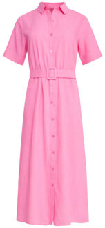 Smashed Lemon 25150 linnen shirtjurk | Roze - XL