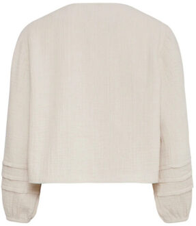 Smashed Lemon 25189 katoenen bolero jas | Ecru - S