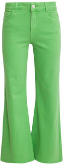 Smashed Lemon 25206 licht flared jeans | Groen - XXXL